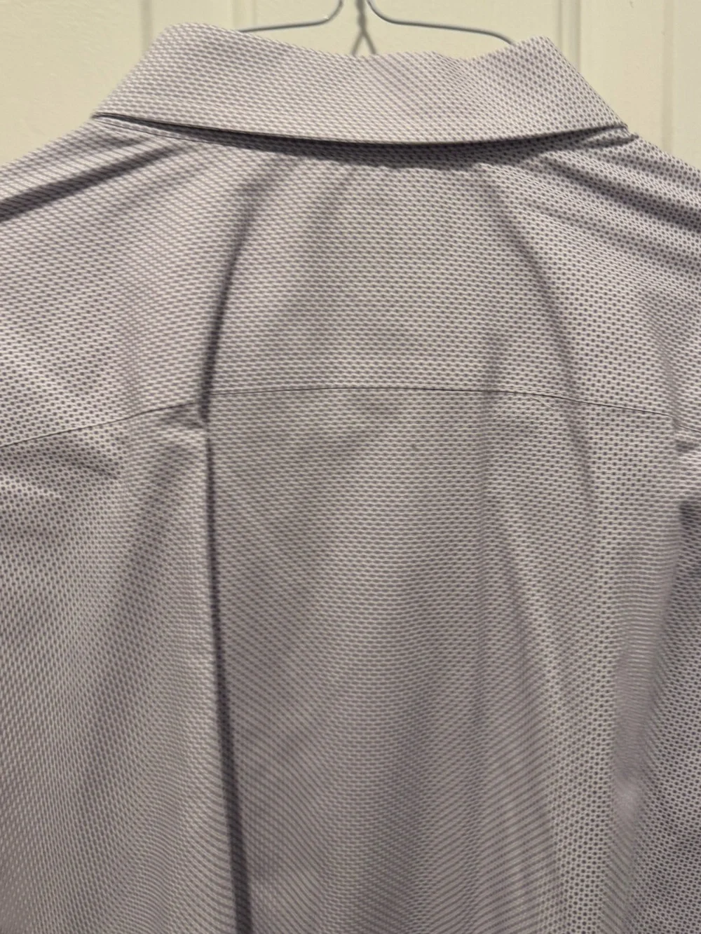Mens Banana Republic Light Lavender Micro-Pattern Dress Shirt Size XL